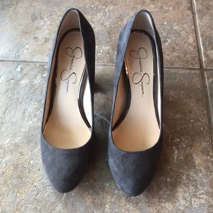 Jessica Simpson Block Heels 8.5 Gray!